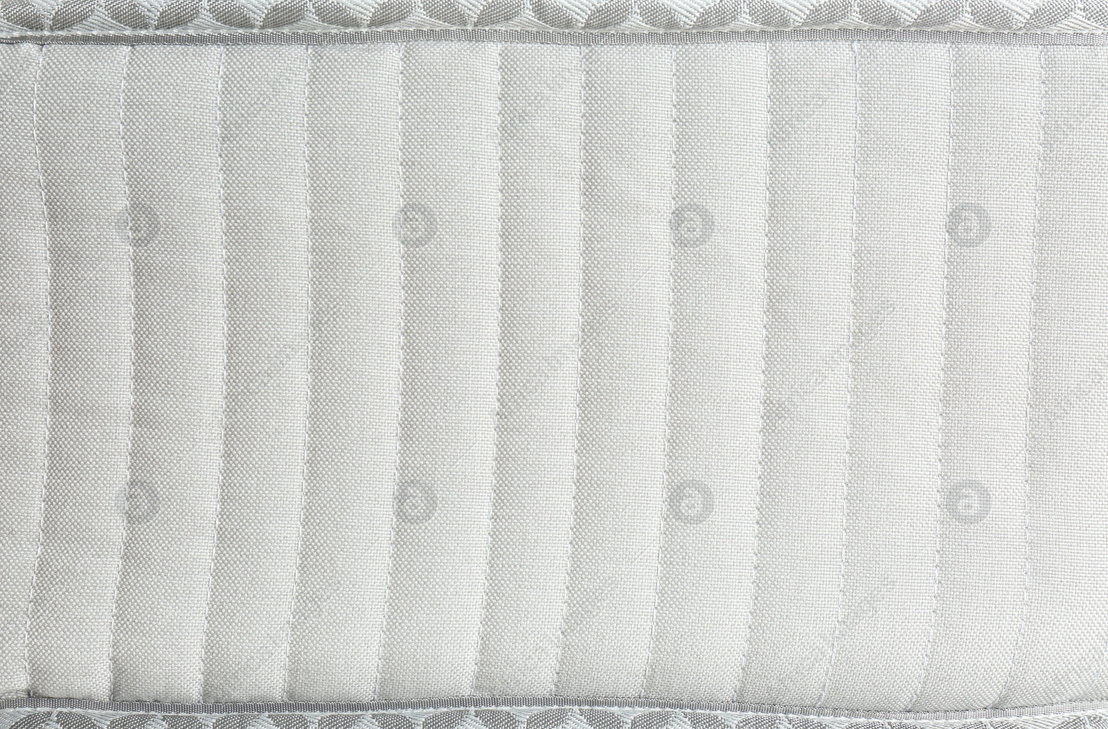 Photo of Modern comfortable orthopedic mattress as background, closeup