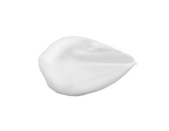 Photo of Sample of natural body cream on white background