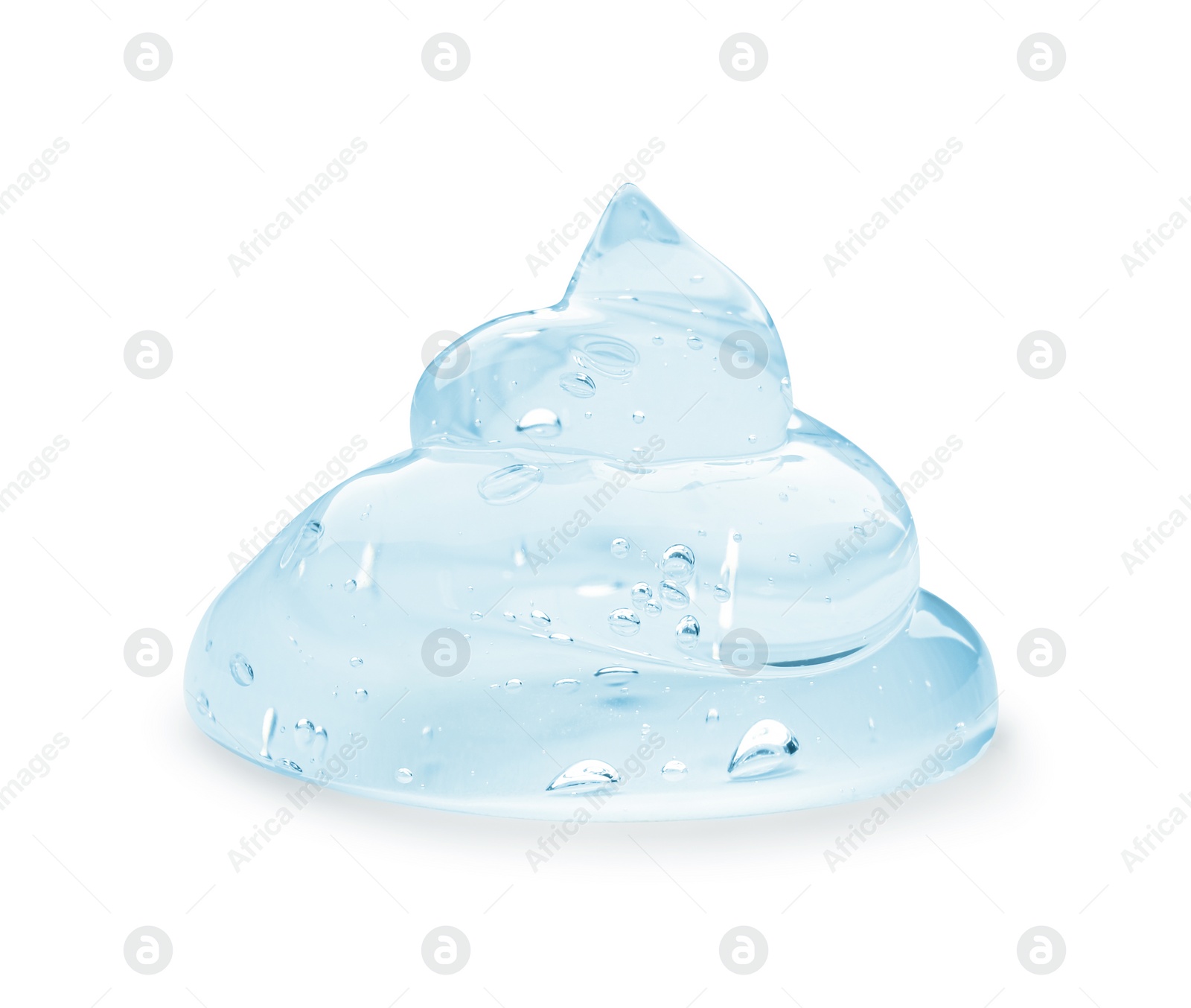 Image of Sample of cosmetic gel isolated on white