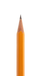 Graphite pencil isolated on white, closeup. School stationery