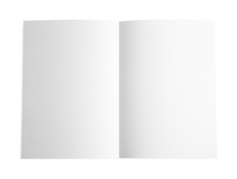 Blank sheet of paper with crease, top view