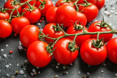 Photo of Fresh ripe red tomatoes on table