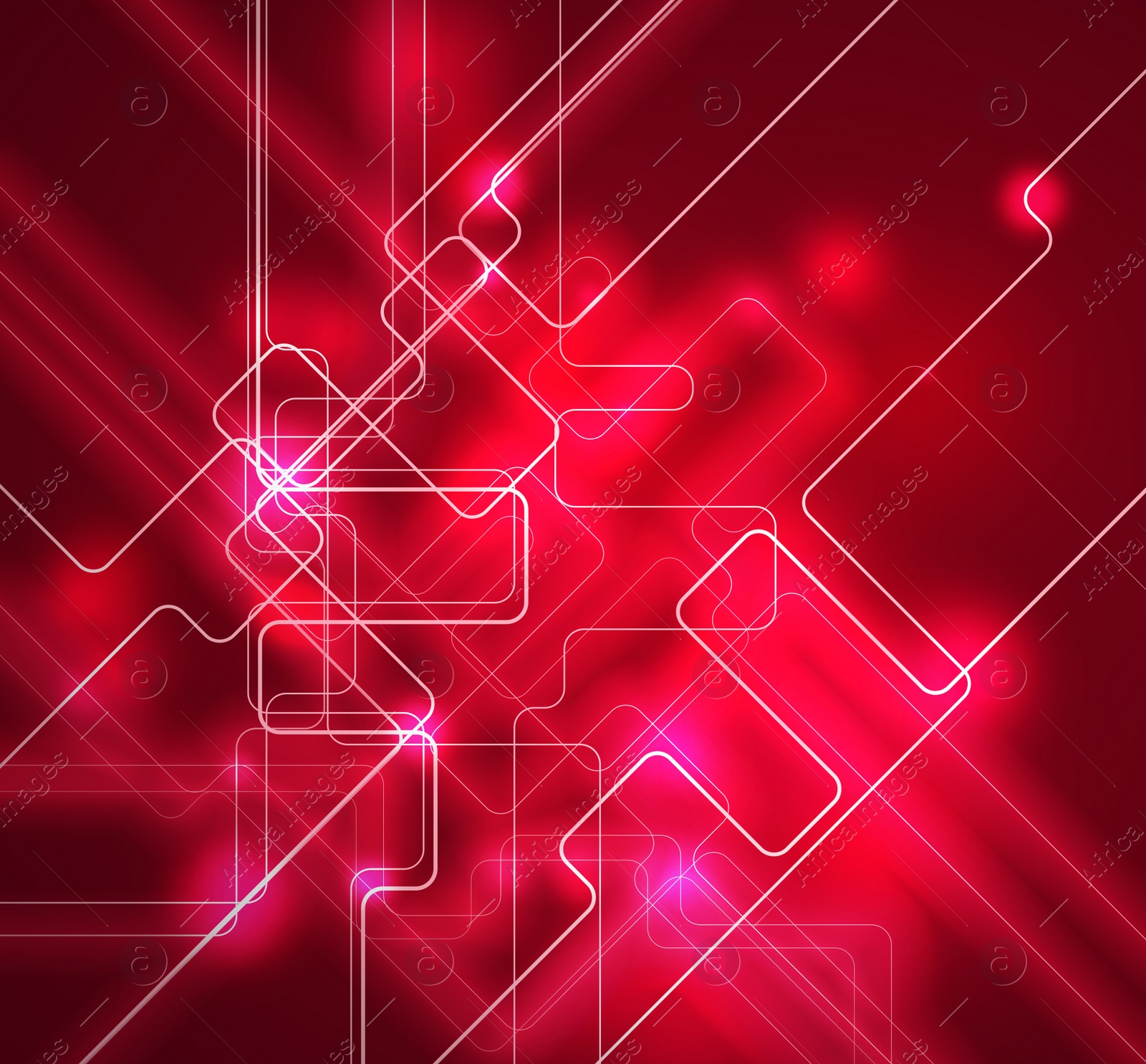 Illustration of Electronics and technology. Circuit board pattern illustration