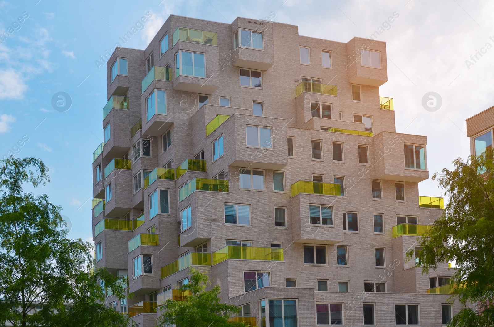 Photo of Beautiful view of modern building outdoors on sunny day