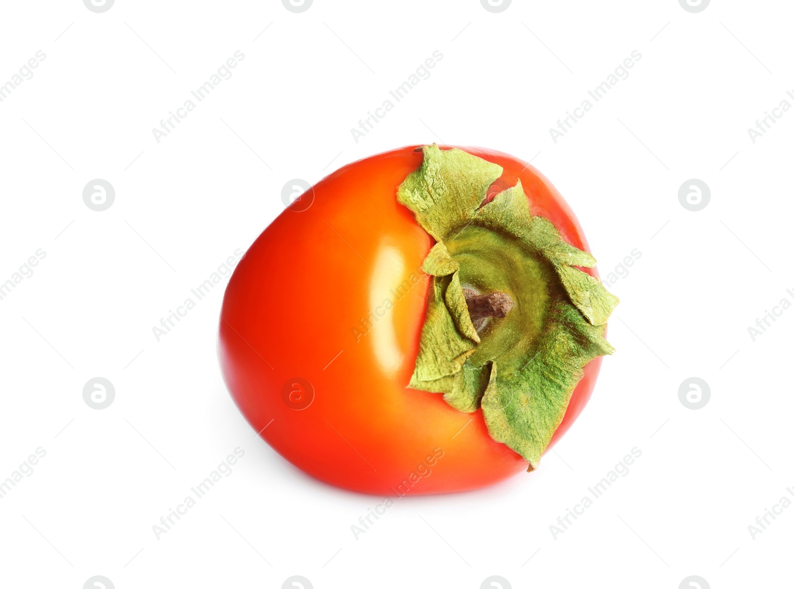 Photo of Delicious fresh ripe persimmon isolated on white