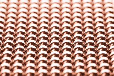 Image of Small rose gold magnetic balls as background, closeup