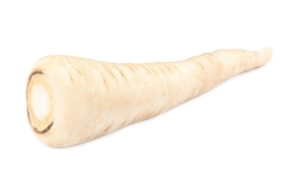 Photo of Tasty fresh ripe parsnip isolated on white