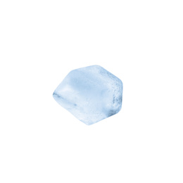 Photo of Ice cube isolated on white. Frozen liquid