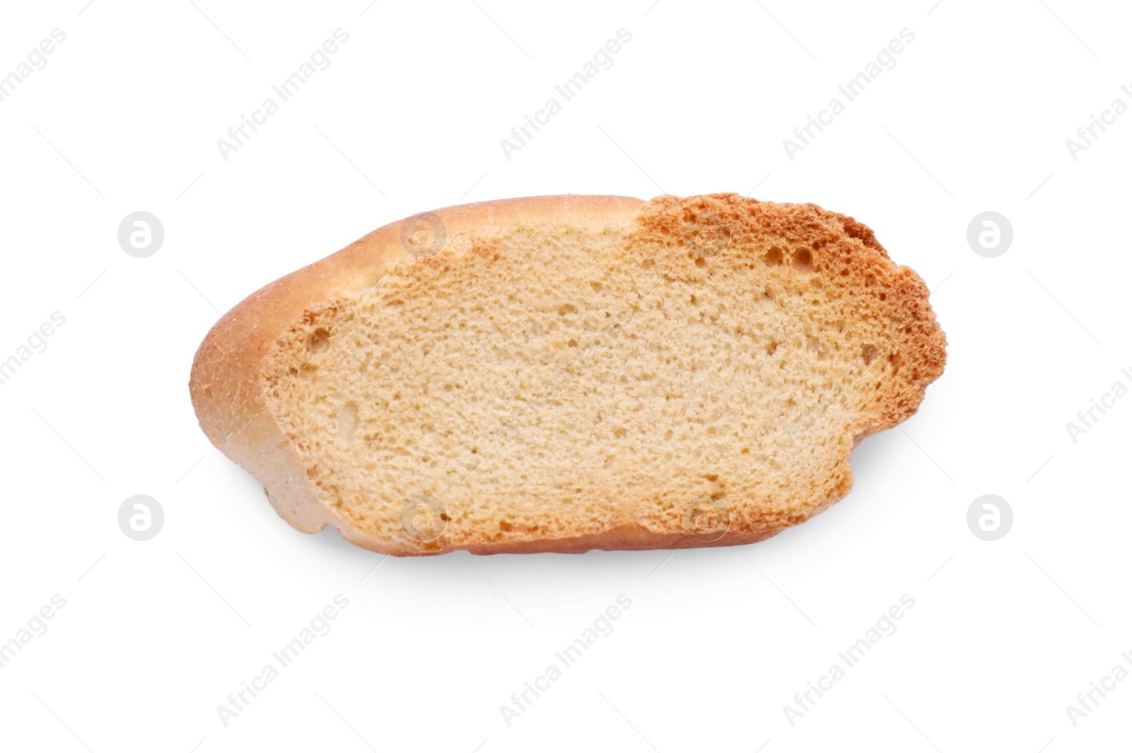 Photo of Hard chuck cracker on white background, top view