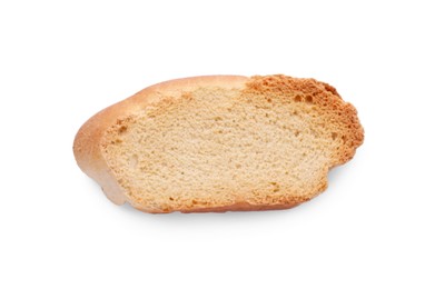 Photo of Hard chuck cracker on white background, top view