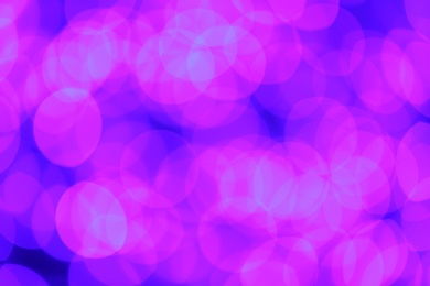 Photo of Beautiful glowing lights as background. Bokeh effect