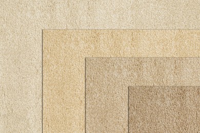 Image of Collage with carpet texture in different shades