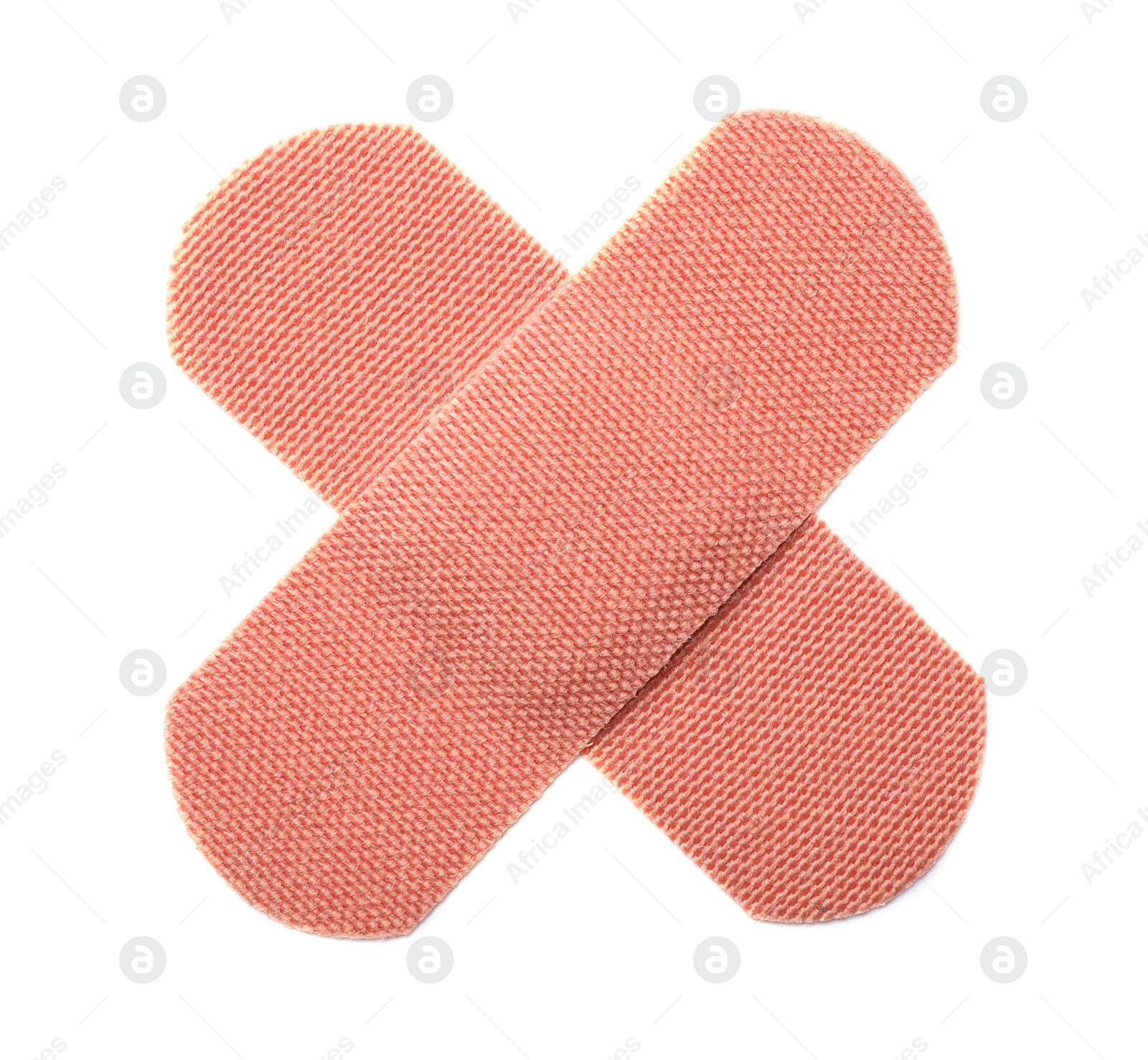 Medical sticking plasters isolated on white. First aid item Photo of Medical sticking plasters isolated on white. First aid item