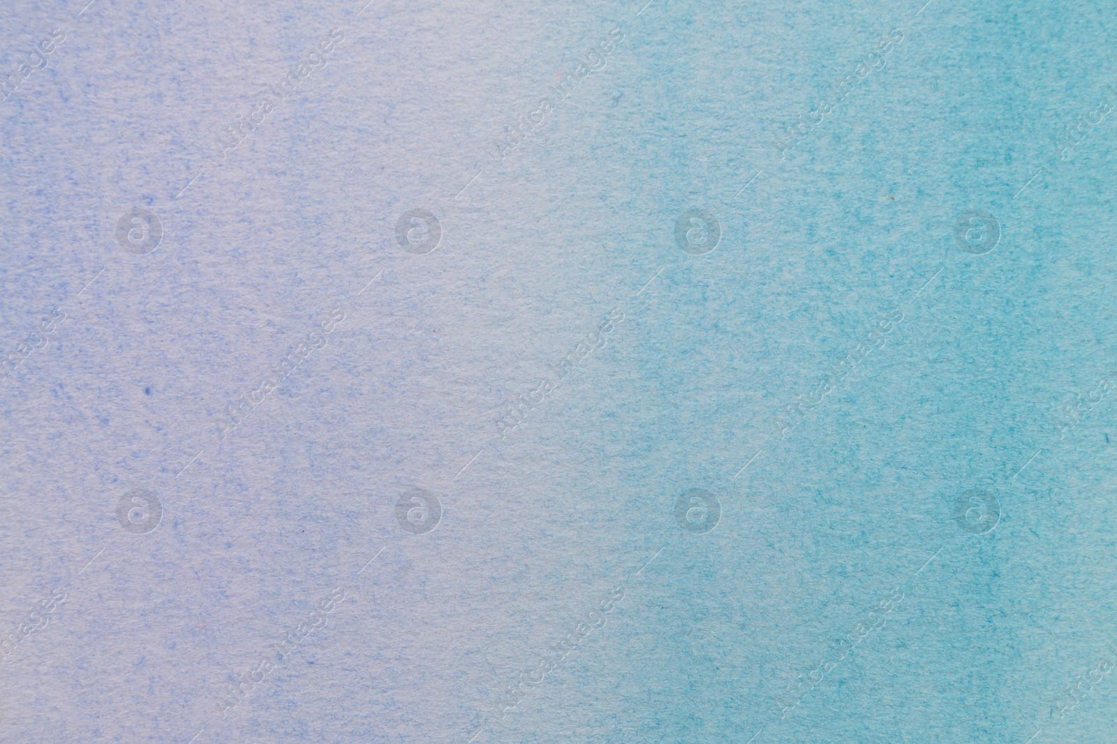 Photo of Abstract light blue watercolor painting as background, top view