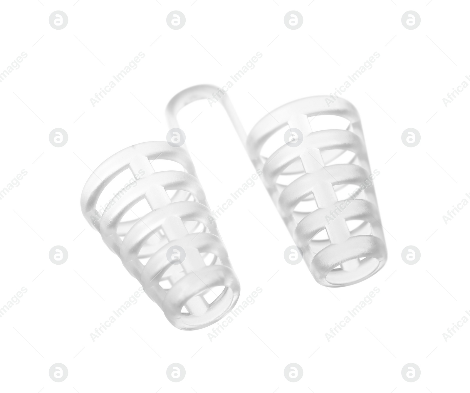 Photo of Anti-snoring device for nose isolated on white