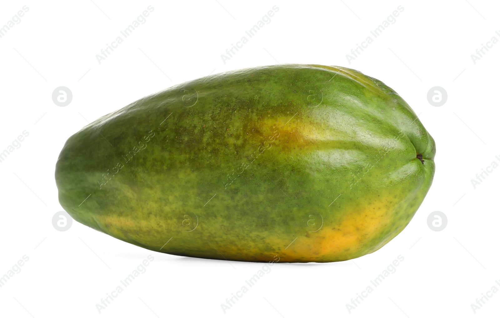 Photo of Fresh juicy ripe papaya on white background