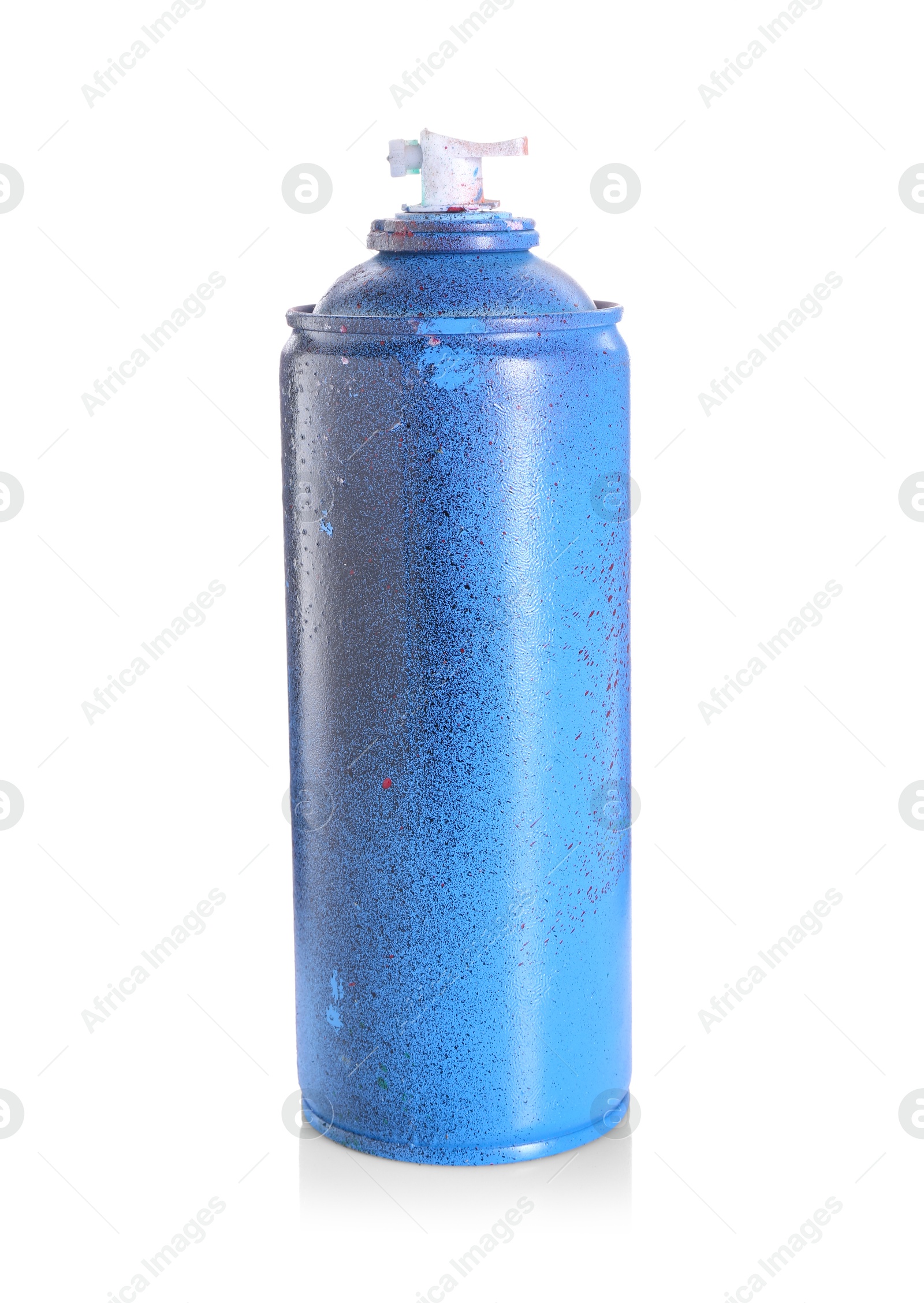 Photo of One can of bright spray paint isolated on white