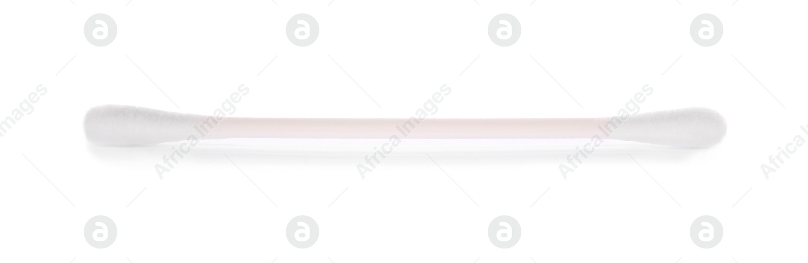 Photo of One clean cotton bud isolated on white