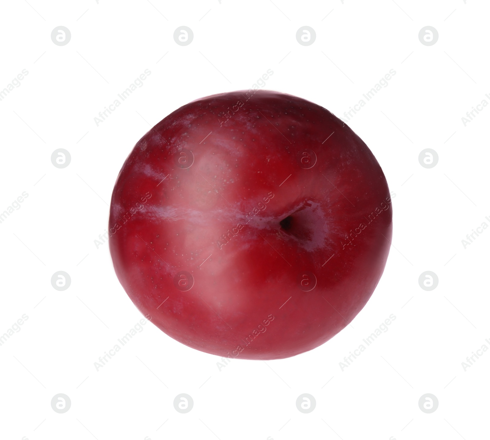 Photo of Delicious fresh ripe plum isolated on white