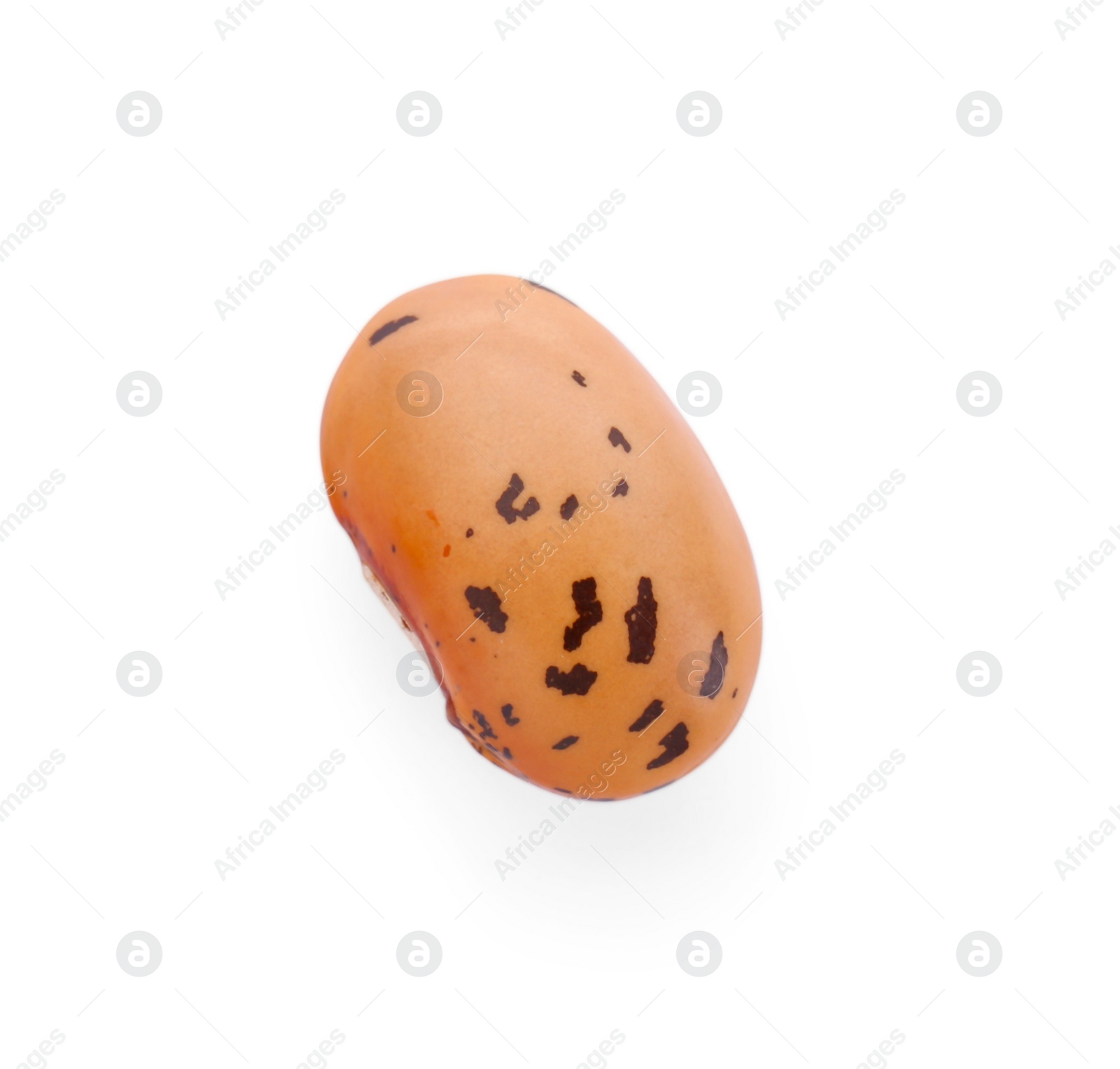 Photo of Dry kidney bean isolated on white, top view