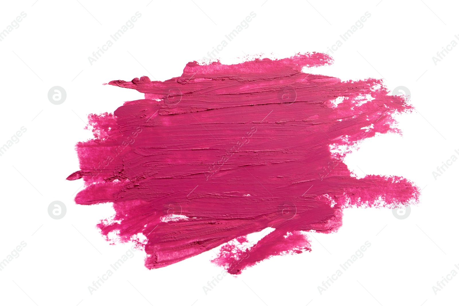 Photo of Strokes of lipstick on white background, top view