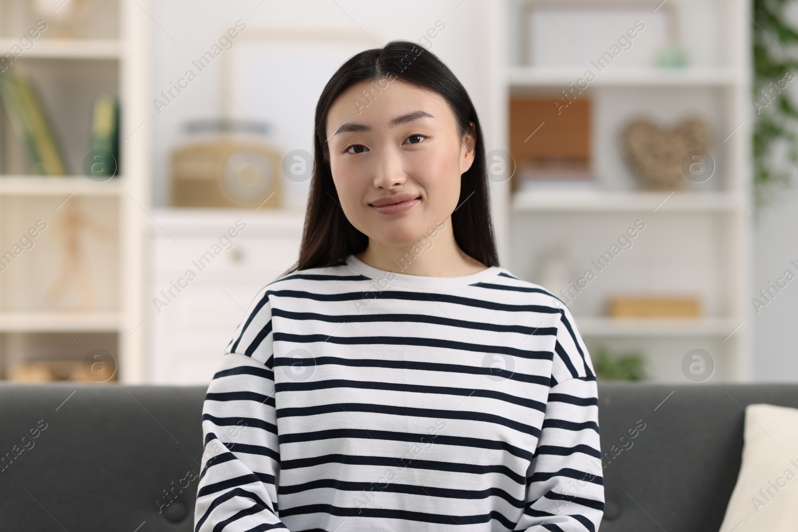 Photo of Portrait of beautiful confident businesswoman in office