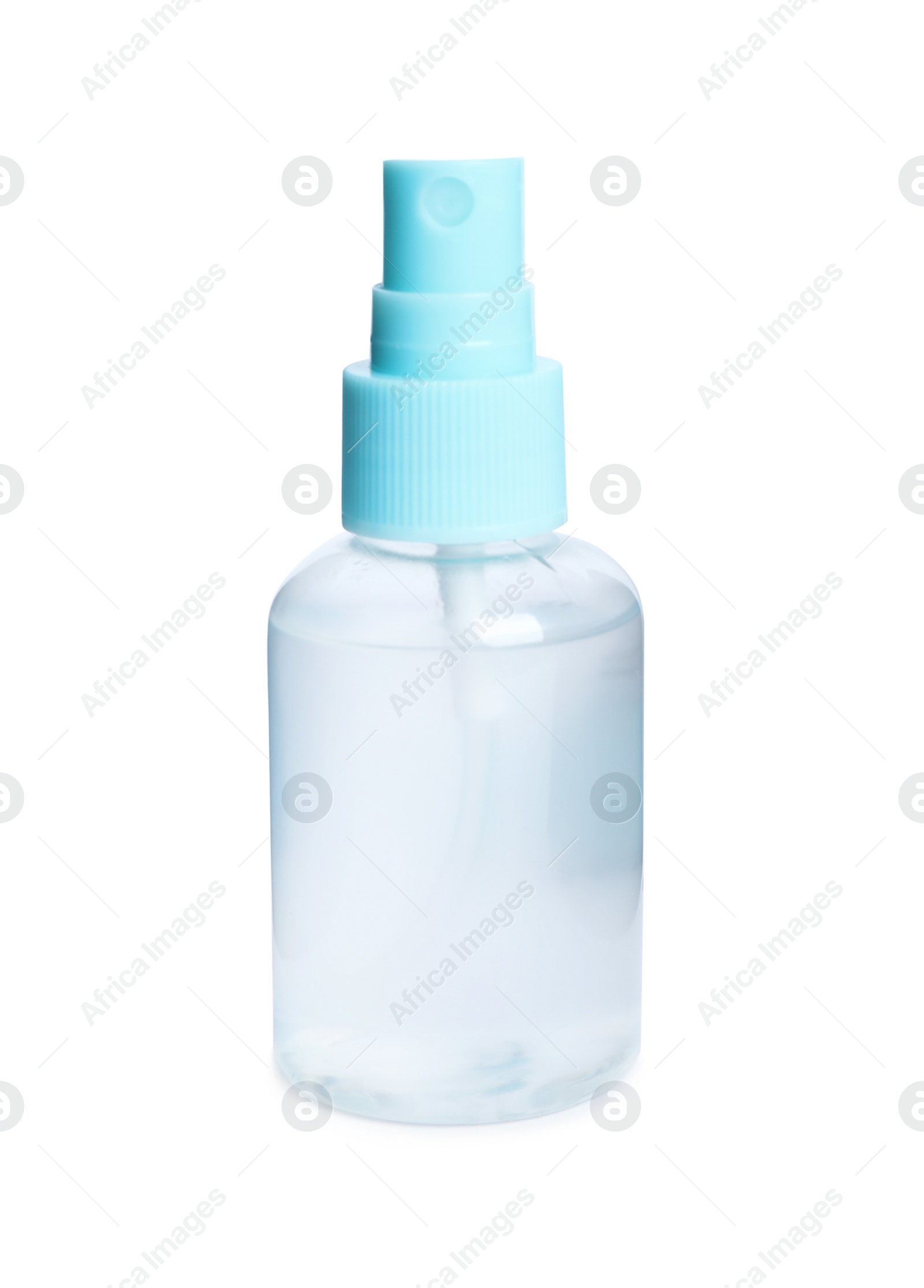 Photo of Spray bottle with antiseptic isolated on white