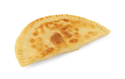 Photo of Delicious fried cheburek with cheese isolated on white