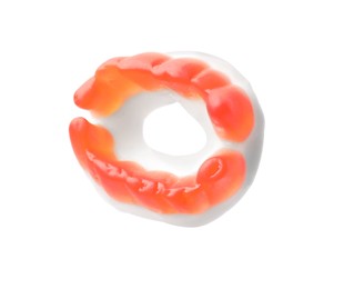 Photo of Delicious bright candy on white background. Halloween sweets