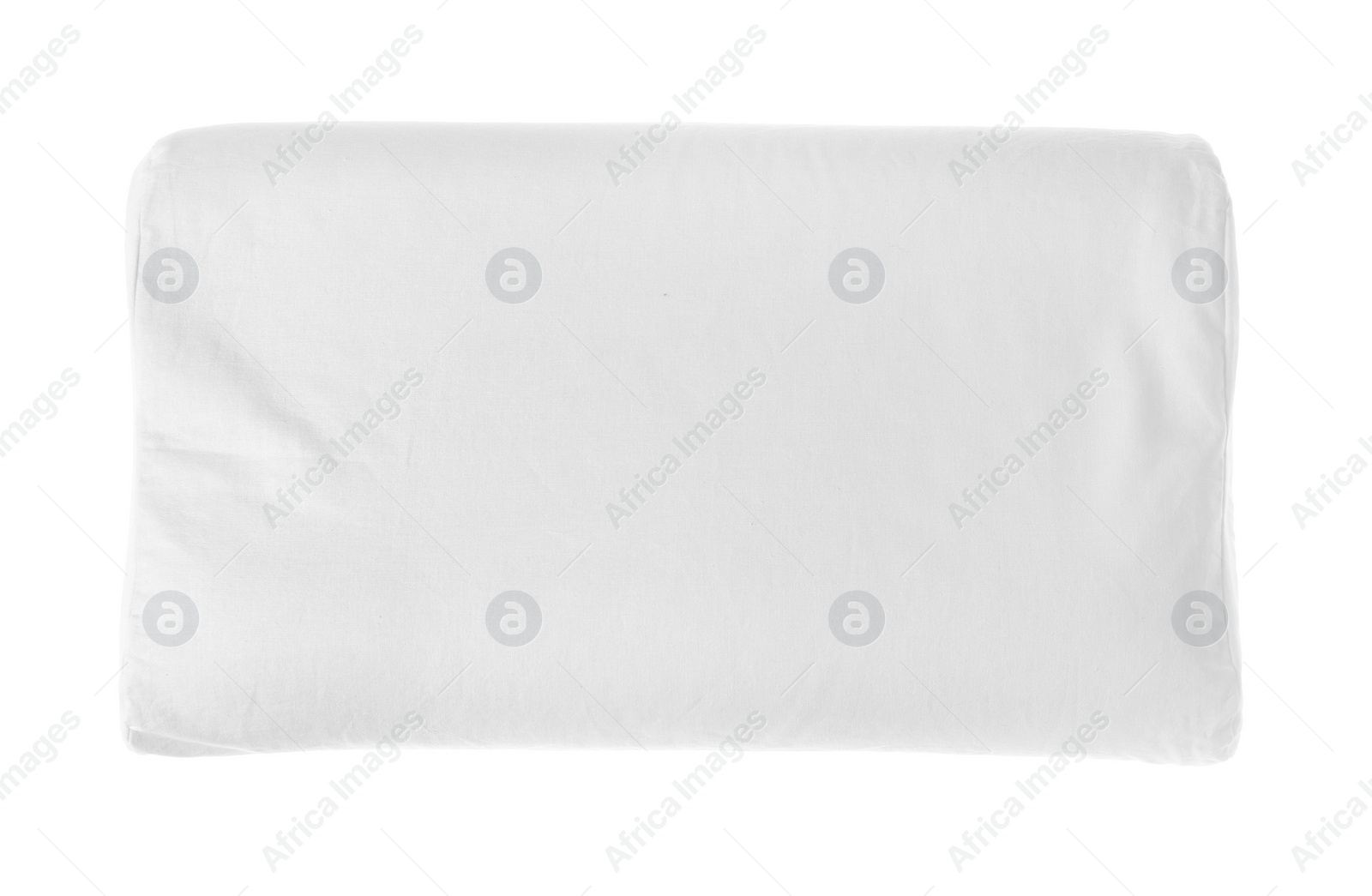 Photo of Blank soft pillow on white background