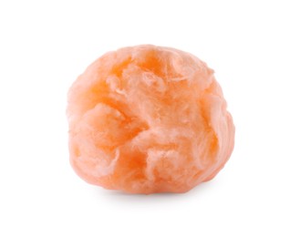 Photo of Sweet orange cotton candy isolated on white
