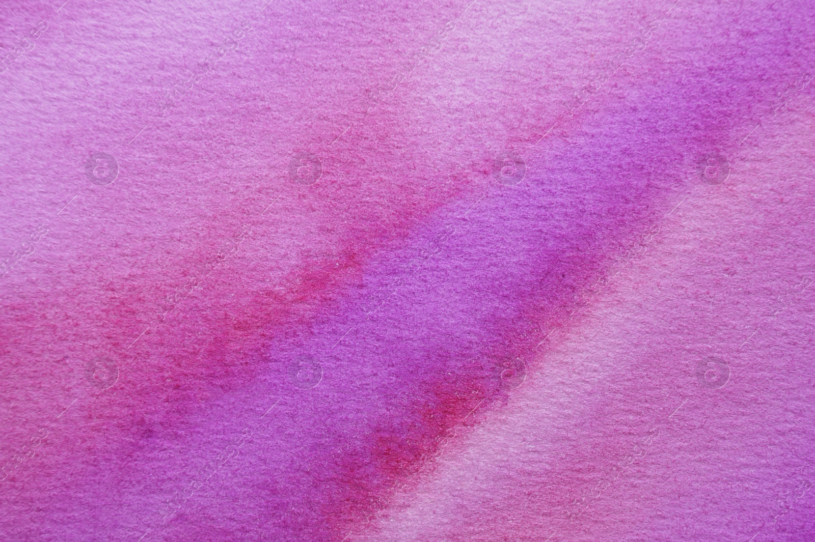 Photo of Abstract magenta watercolor painting as background, top view