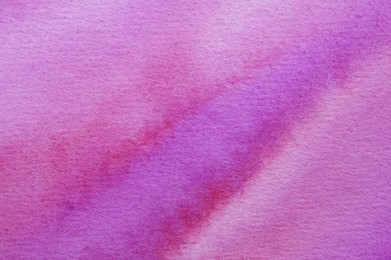 Abstract magenta watercolor painting as background, top view