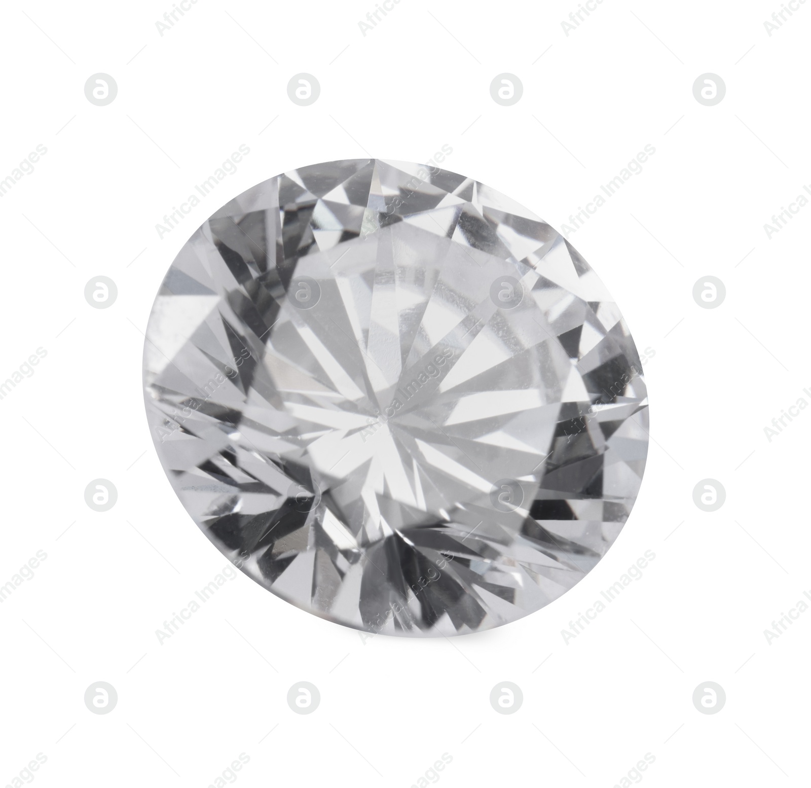 Photo of One beautiful shiny diamond isolated on white