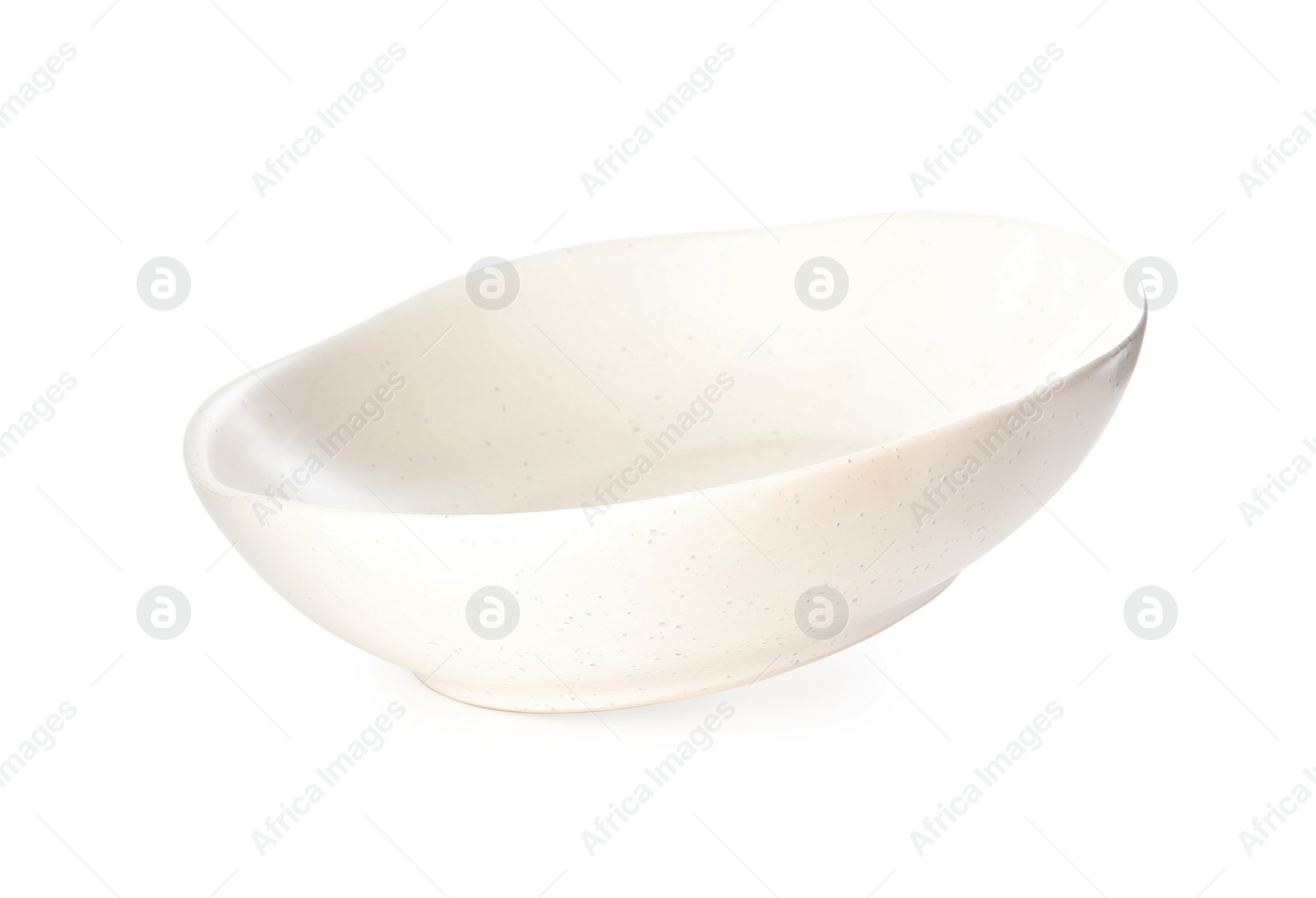 Photo of Clean empty ceramic bowl isolated on white