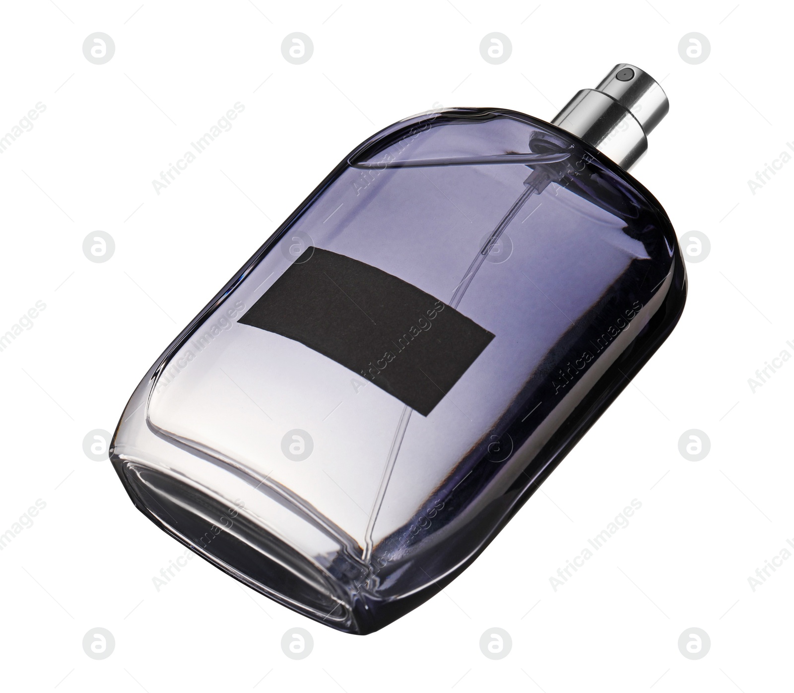 Photo of Luxury men's perfume in bottle isolated on white