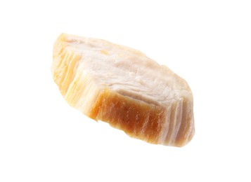 Photo of Piece of cooked chicken breast isolated on white