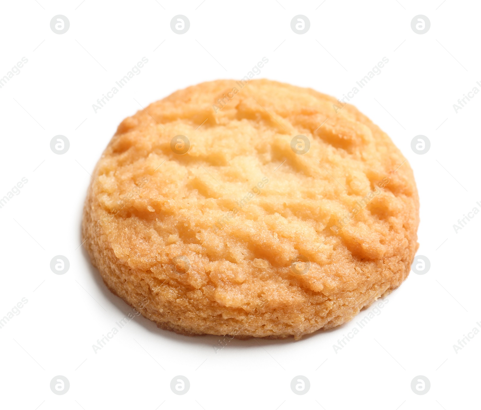 Photo of Tasty Danish butter cookie isolated on white