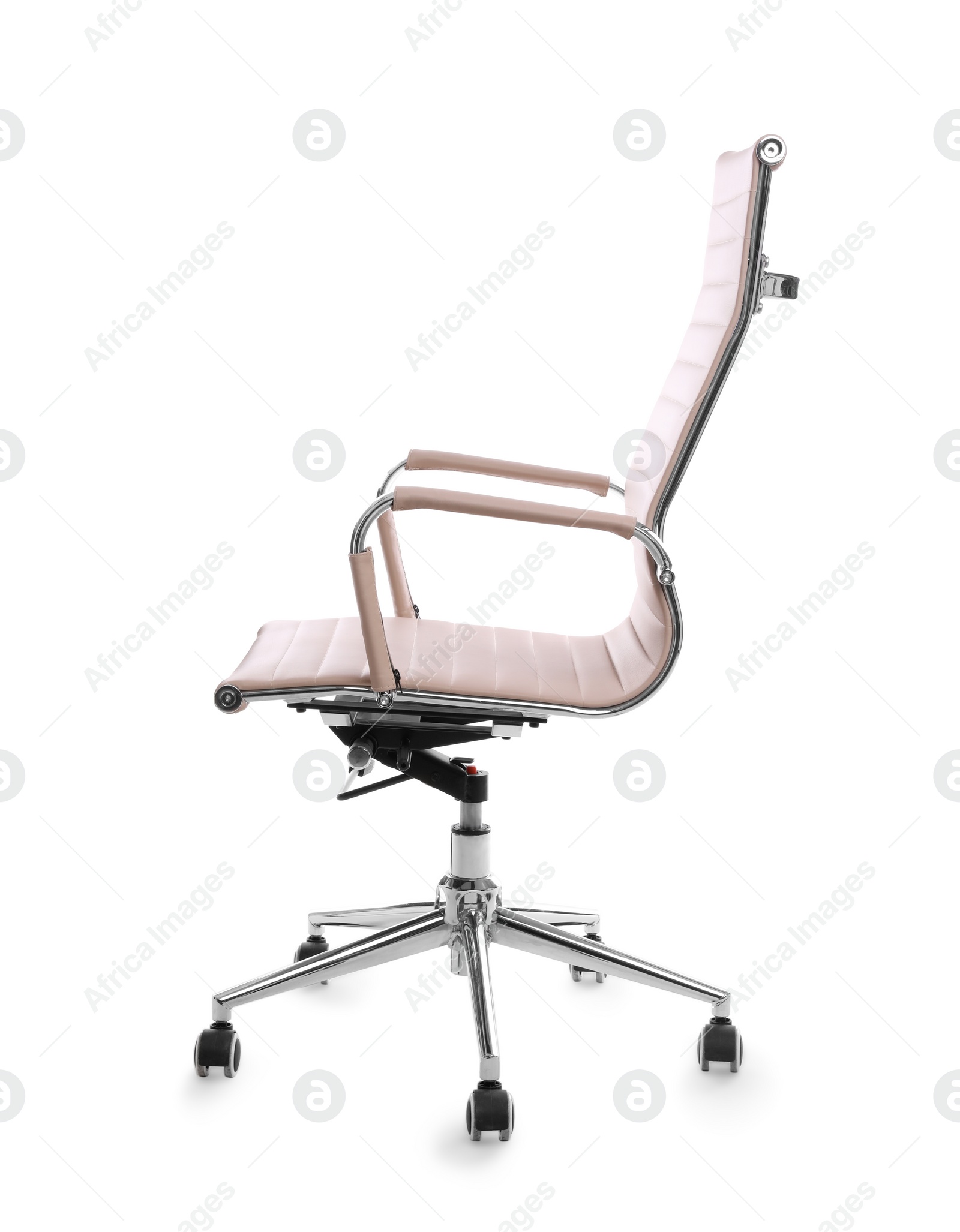 Photo of Comfortable leather office chair isolated on white