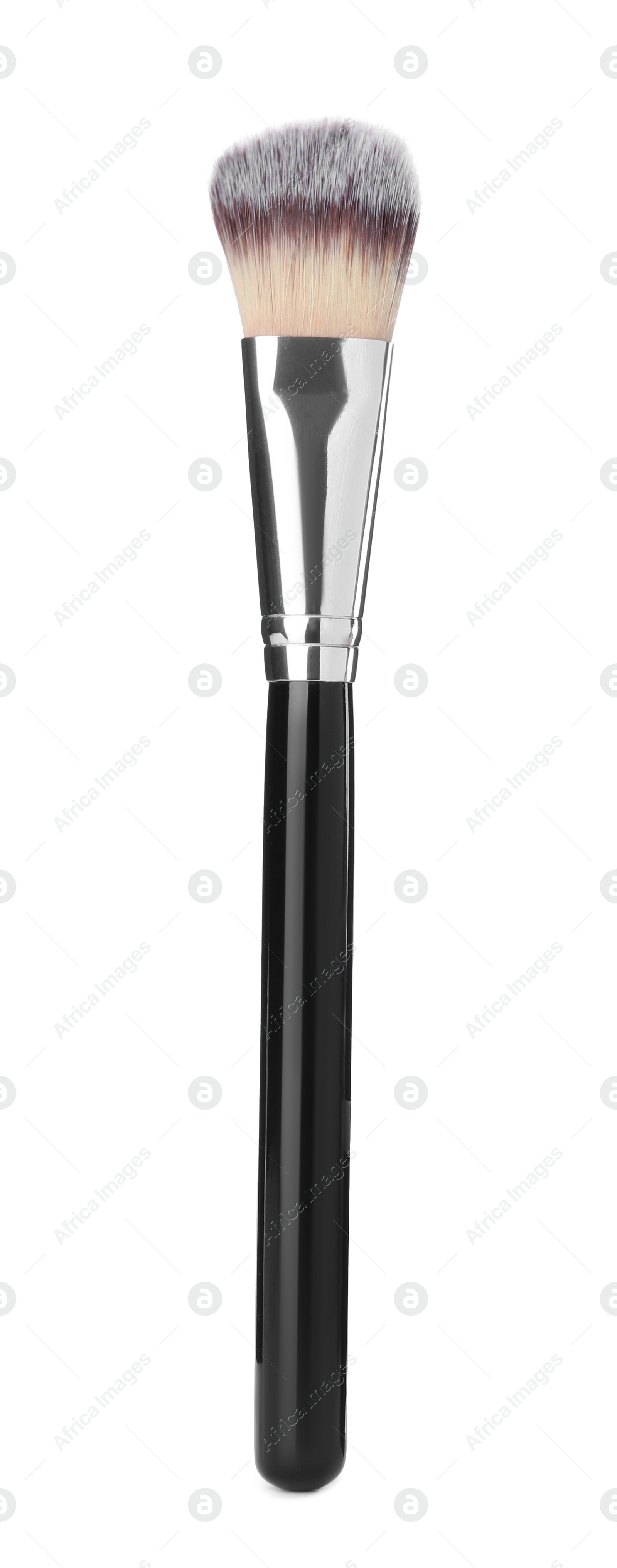 Photo of Makeup brush of professional artist isolated on white. Cosmetic product