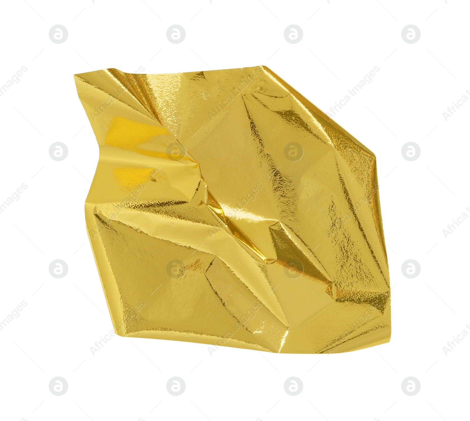 Photo of Edible gold leaf sheet isolated on white