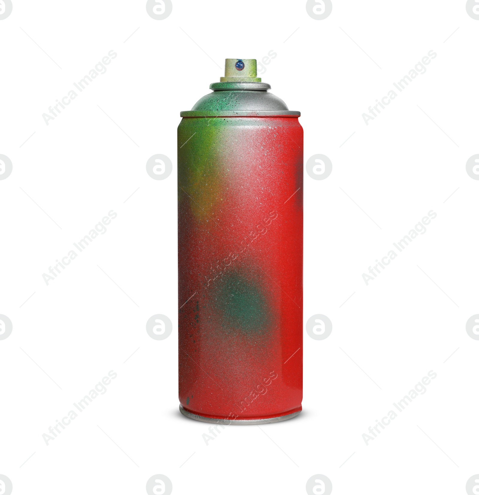 Photo of Used can of spray paint on white background