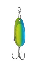 Fishing lure on white background. Artificial bait