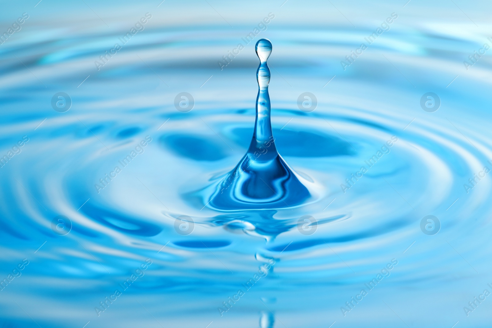 Photo of Splash of clear water with drops as background, closeup