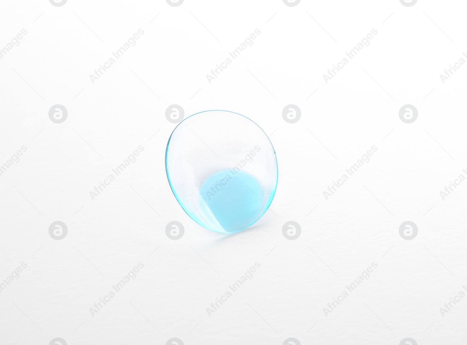 Photo of Contact lens on white background