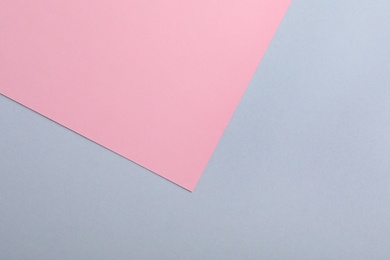 Colorful paper sheets as background, top view