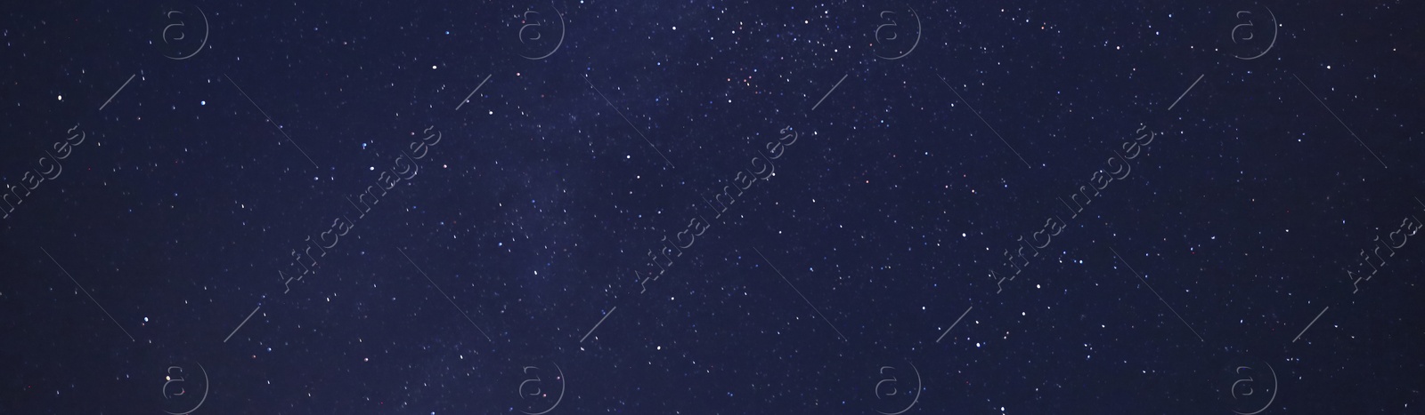 Image of Amazing starry sky at night, banner design