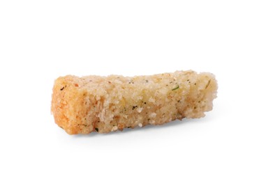 Crispy rusk with seasoning isolated on white