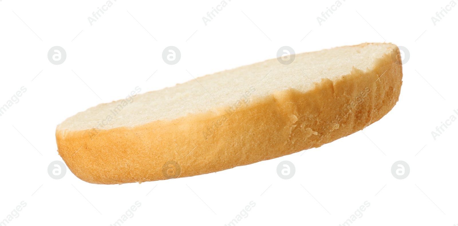 Photo of Half of fresh burger bun isolated on white