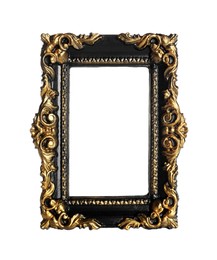 Beautiful vintage square frame isolated on white